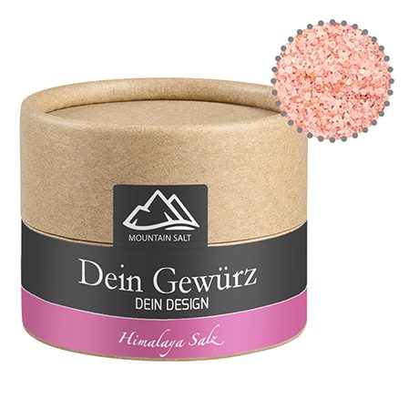 Rosa Kristallsalz, ca. 75g, Kraftpapierdose Mini