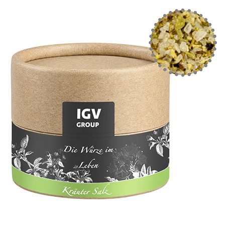Gewürzmischung Kräutersalz, ca. 40g, Kraftpapierdose Mini