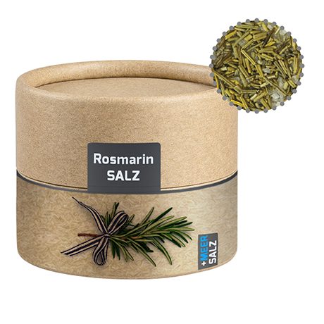 Gewürzmischung Rosmarin-Salz, ca. 52g, Kraftpapierdose Mini