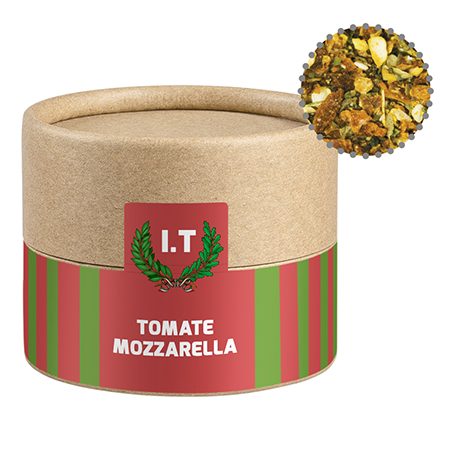 Gewürzmischung Tomate-Mozzarella, ca. 28g, Kraftpapierdose Mini