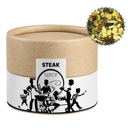 Gewürzmischung Steakgewürz, ca. 40g, Kraftpapierdose Mini