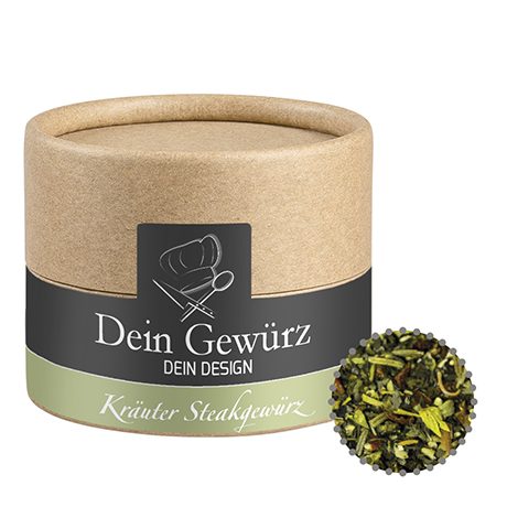 Gewürzmischung Kräuter-Steakgewürz, ca. 25g, Kraftpapierdose Mini