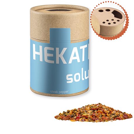 Gewürzmischung Steak Pfeffer, ca. 75g, Kraftpapierstreuer Midi