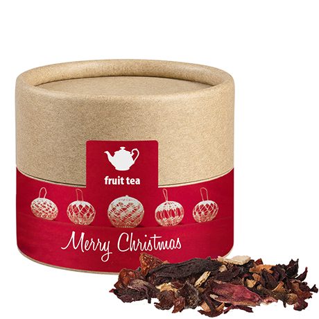 Weihnachts Früchtetee, ca. 25g, Kraftpapierdose Mini