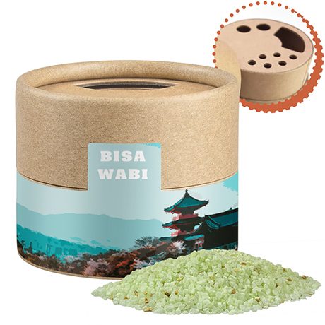 Wasabisalz, ca. 50g, Kraftpapierstreuer Mini