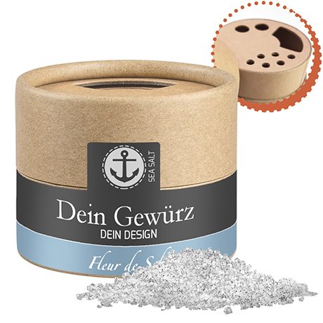 Fleur de Sel, ca. 40g, Kraftpapierstreuer Mini