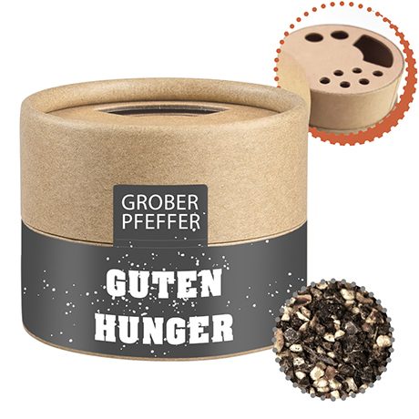 Pfeffer geschrotet, ca. 38g, Kraftpapierstreuer Mini