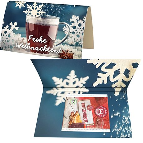 Beuteltee Winterpunsch, 2,25g, Werbekarte A6 gefaltet