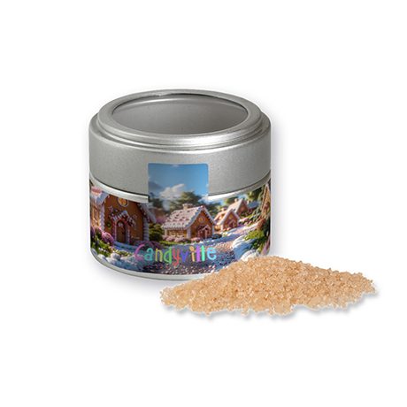 Gewürzmischung Lebkuchen, ca. 70g, Metalldose Mini mit Sichtfenster silber