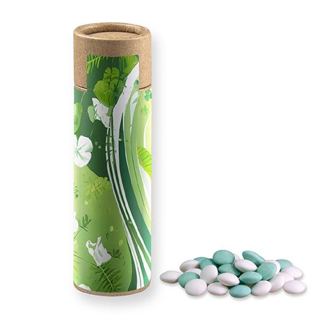 Mint Schokolinsen, ca. 30g, Kraftpapierrolle