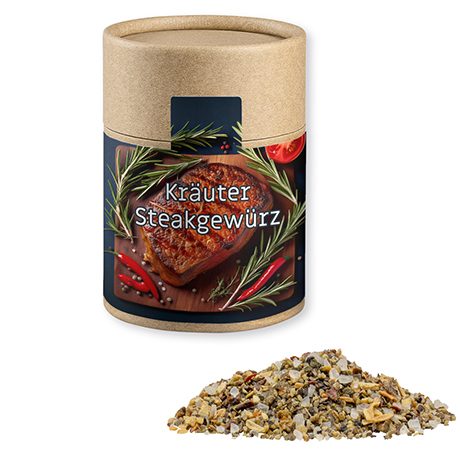 Gewürzmischung Kräuter-Steakgewürz, ca. 45g, Kraftpapierdose Midi