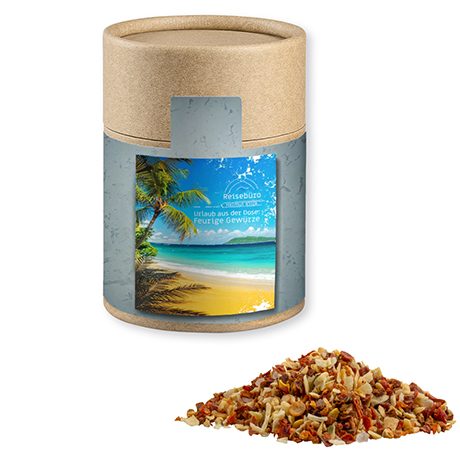Gewürzmischung HOT Karibik Mix, ca. 50g, Kraftpapierdose Midi