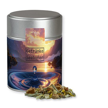 Kräutertee Seelenwohl, ca. 30g, Metalldose Midi silber