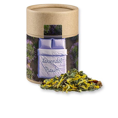 Kräutertee Lavendel, ca. 27g, Kraftpapierdose Midi