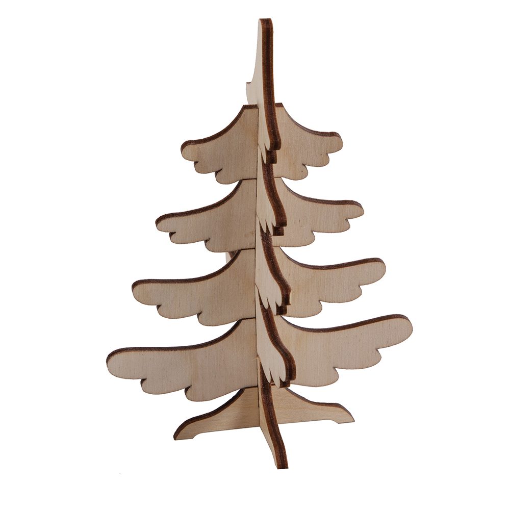 3D Holzpuzzle-Karte, Tannenbaum
