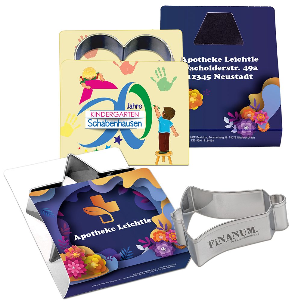 Backförmchen Single-Pack - Weihnachten, Ostern & Haustiere, Tassen Engel 4/0-c, Lasergravur