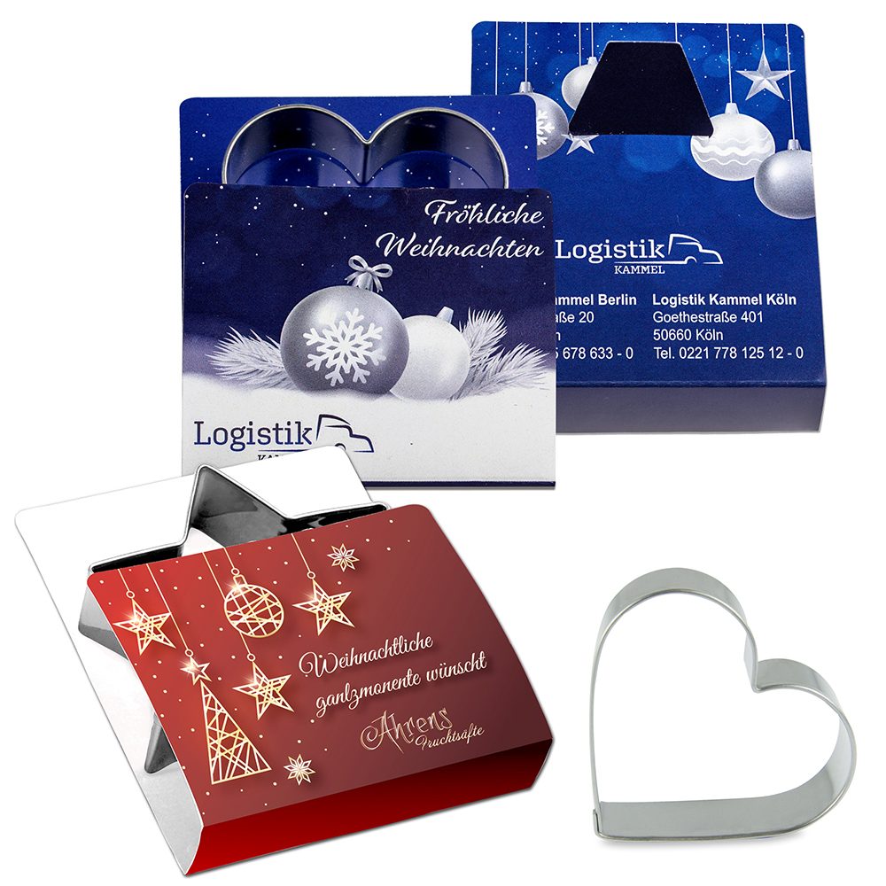 Backförmchen Single-Pack - Weihnachten, Ostern & Haustiere, Herz 4/4-c