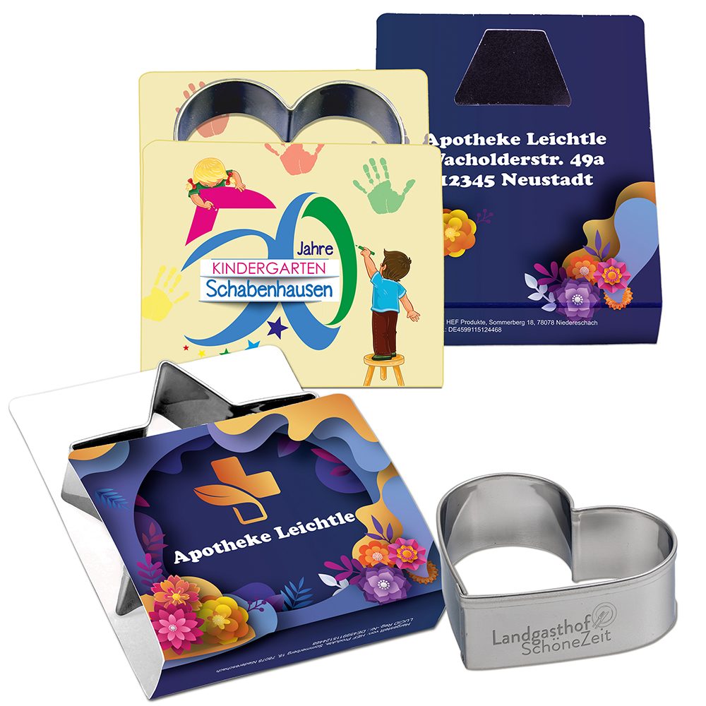 Backförmchen Single-Pack - Weihnachten, Ostern & Haustiere, Haus 4/0-c, Lasergravur