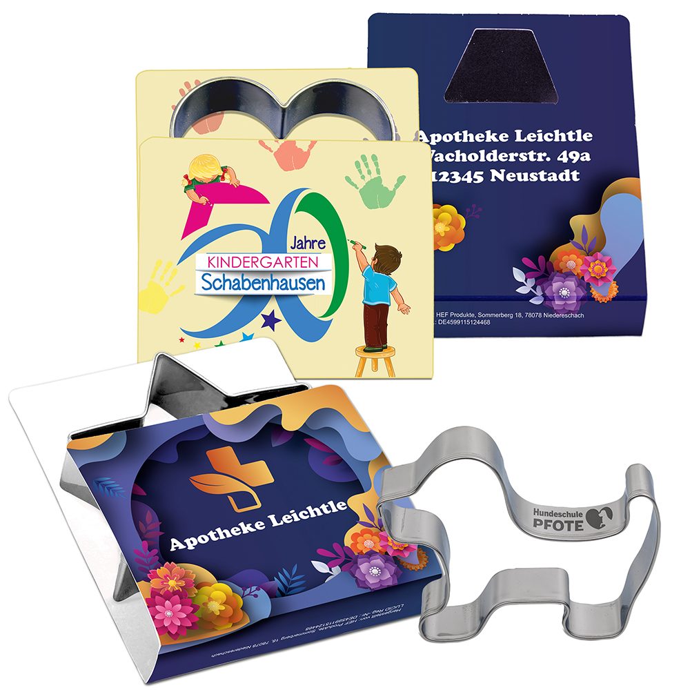 Backförmchen Single-Pack - Weihnachten, Ostern & Haustiere, Maus 4/4-c, Lasergravur