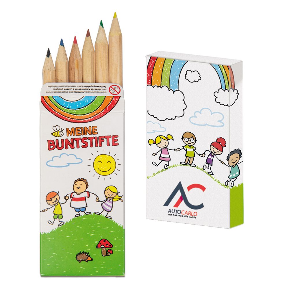 Buntstiftbox, Standard mit 2-c Logoeindruck