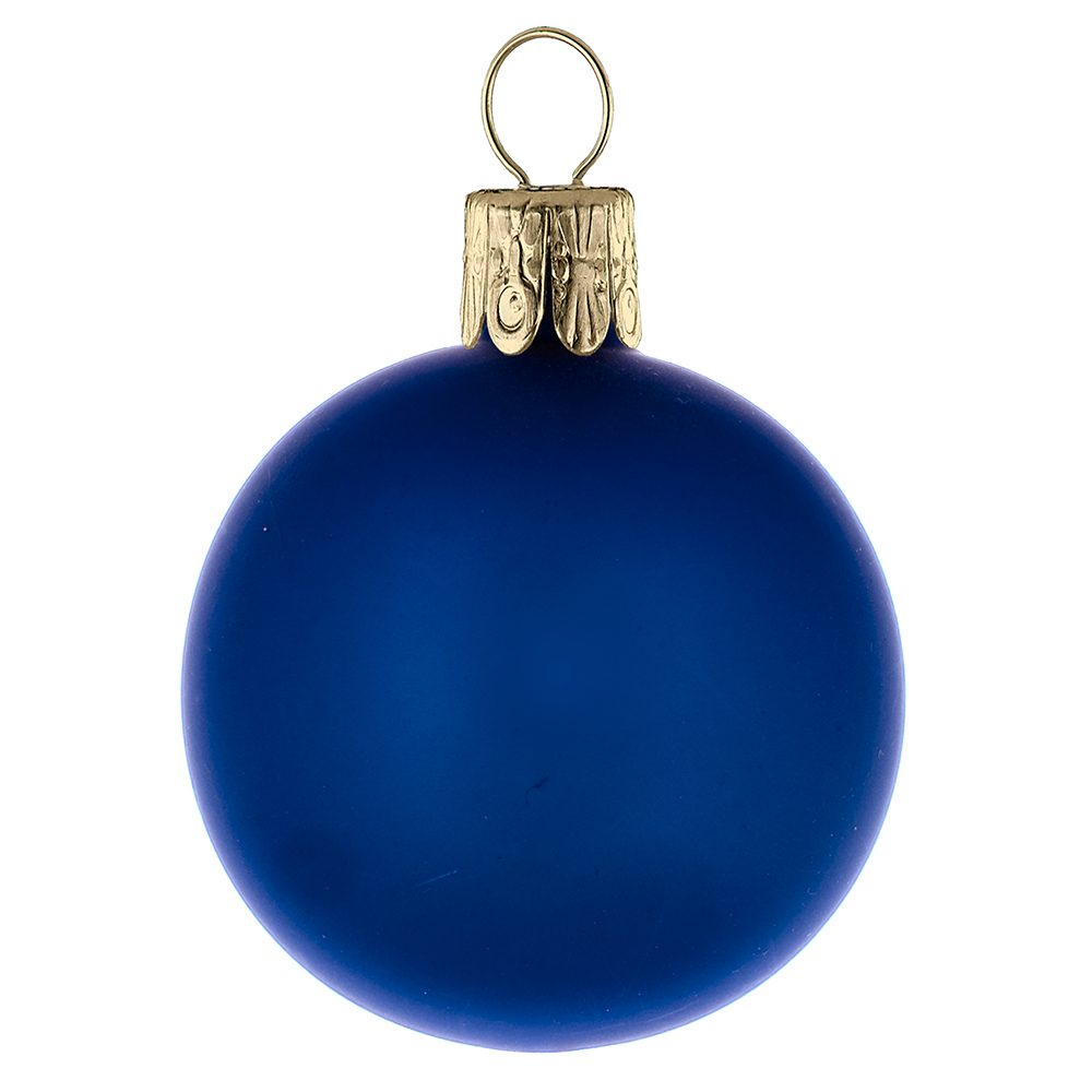 Traditionelle Glaskugel, matt-blau #834