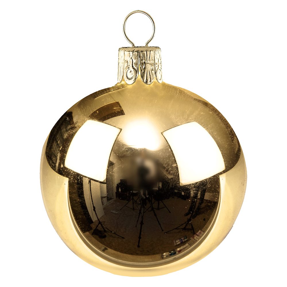Traditionelle Glaskugel, glanz-gold #243