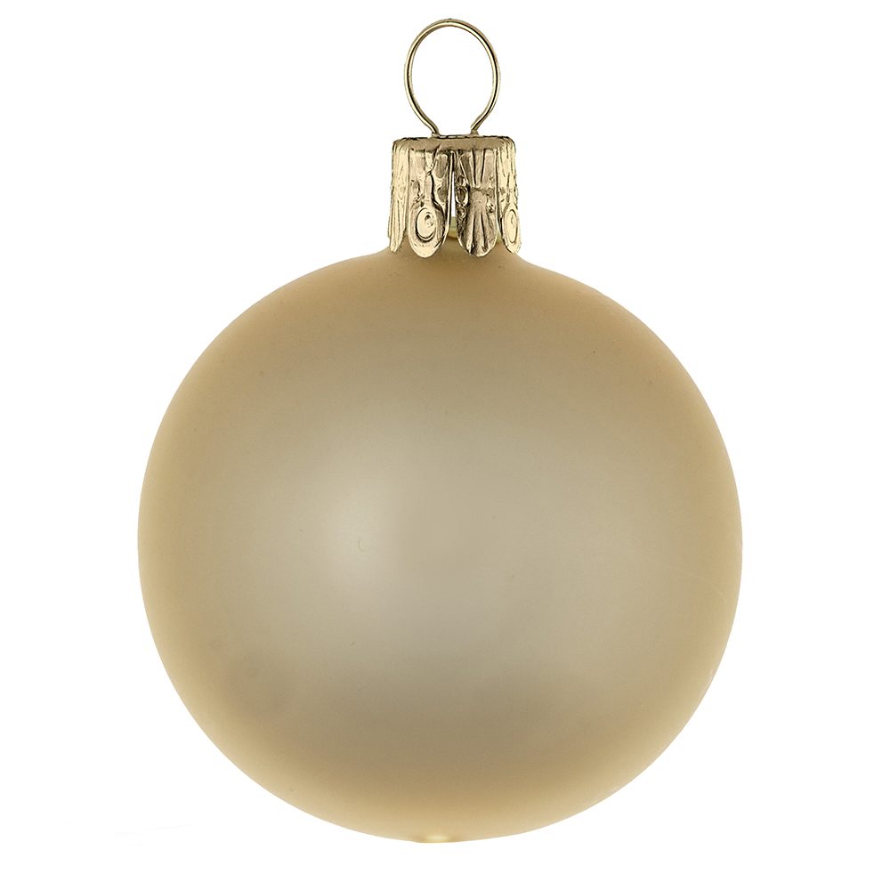Traditionelle Glaskugel, matt-gold #244