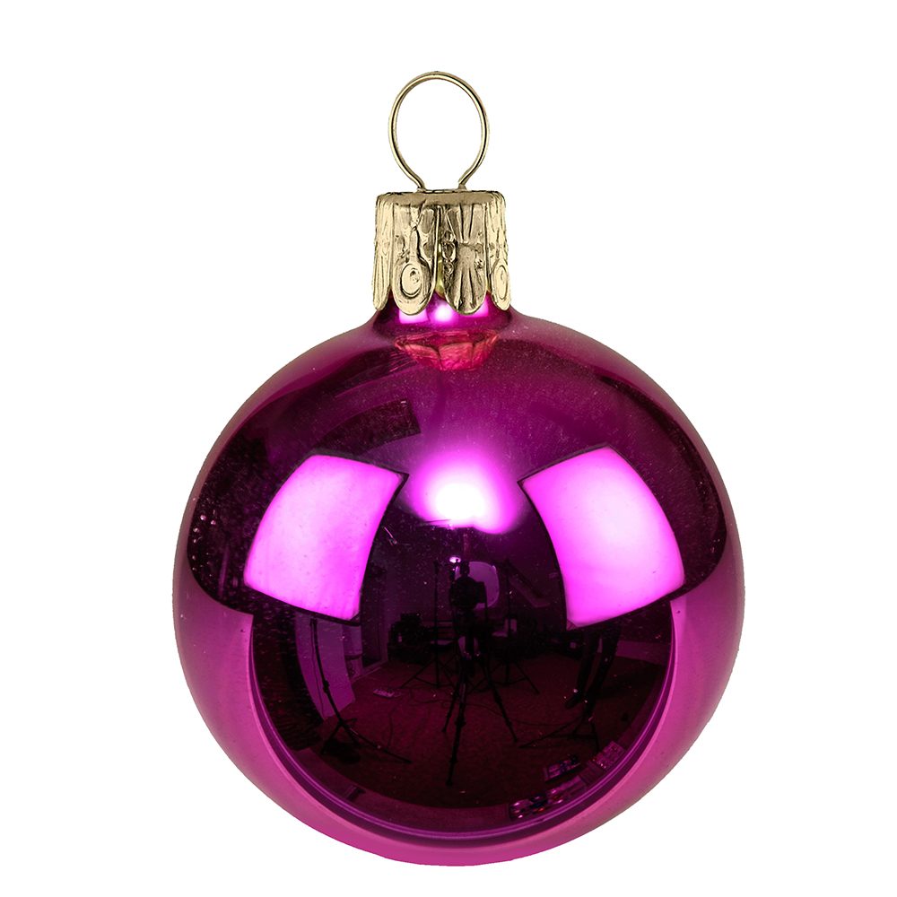 Traditionelle Glaskugel, glanz-pink #523