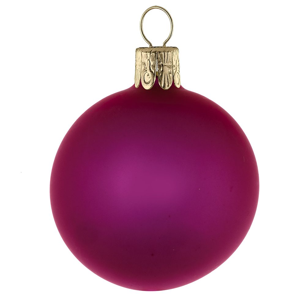 Traditionelle Glaskugel, matt-pink #524