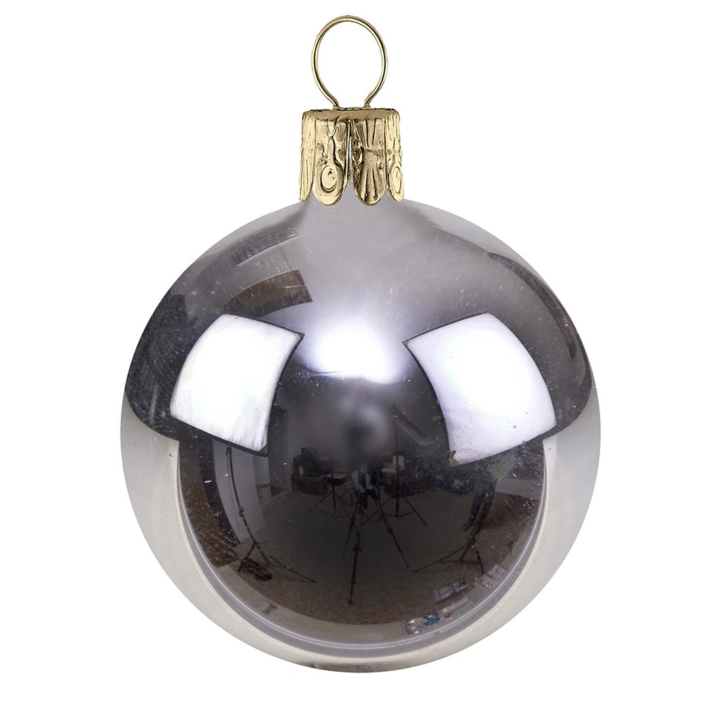 Traditionelle Glaskugel, glanz-silber #103