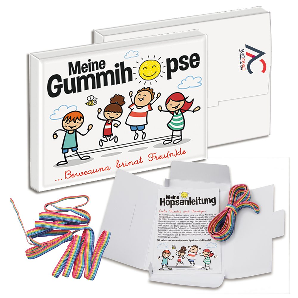 Gummitwist, Standard mit 2-c Logoeindruck