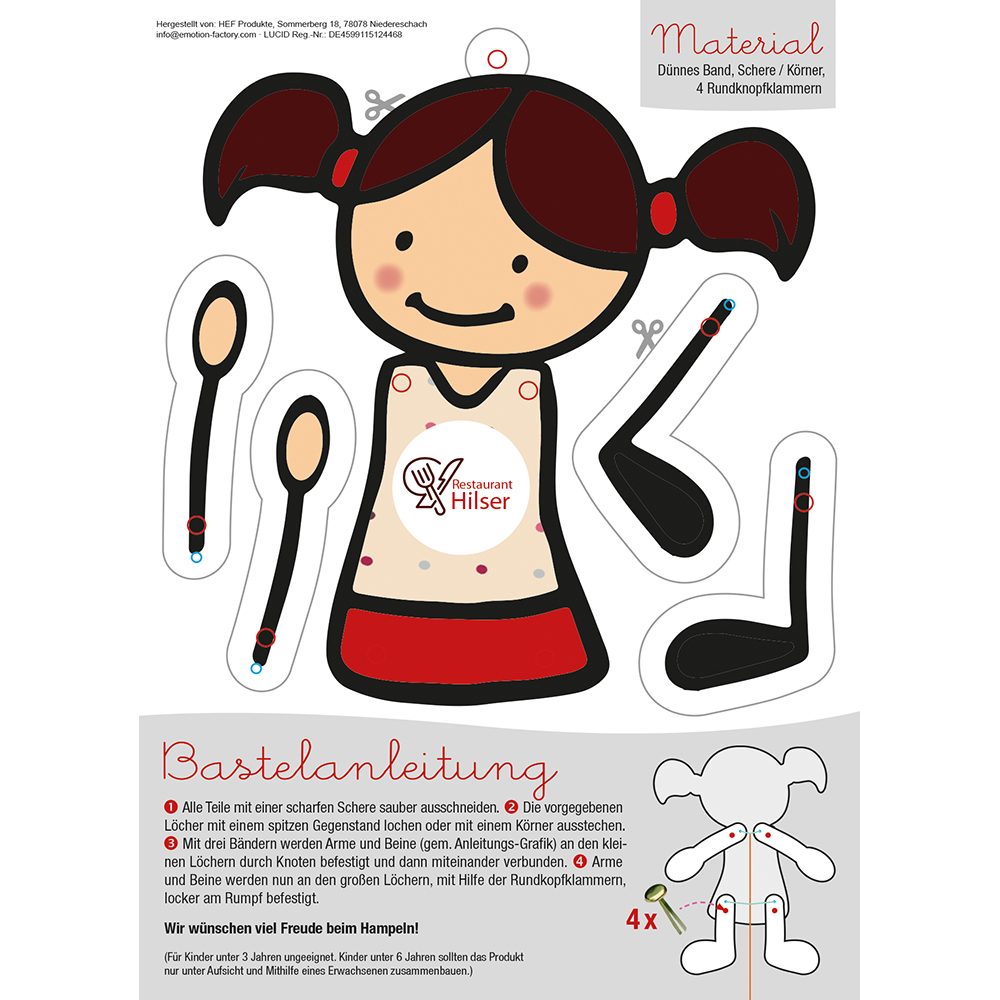 Hampel-Mädchen / Hampel-Junge, Hampel-Mädchen A4