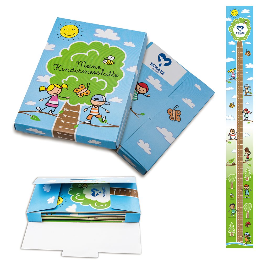 Kindermesslatte, Standard mit 1-c Logoeindruck