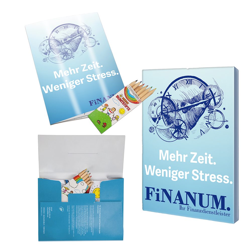 Mal-Set A6 - Ostern, Malset mit individuellen Vorder- und Rückseiten (ab 500 Stk.)