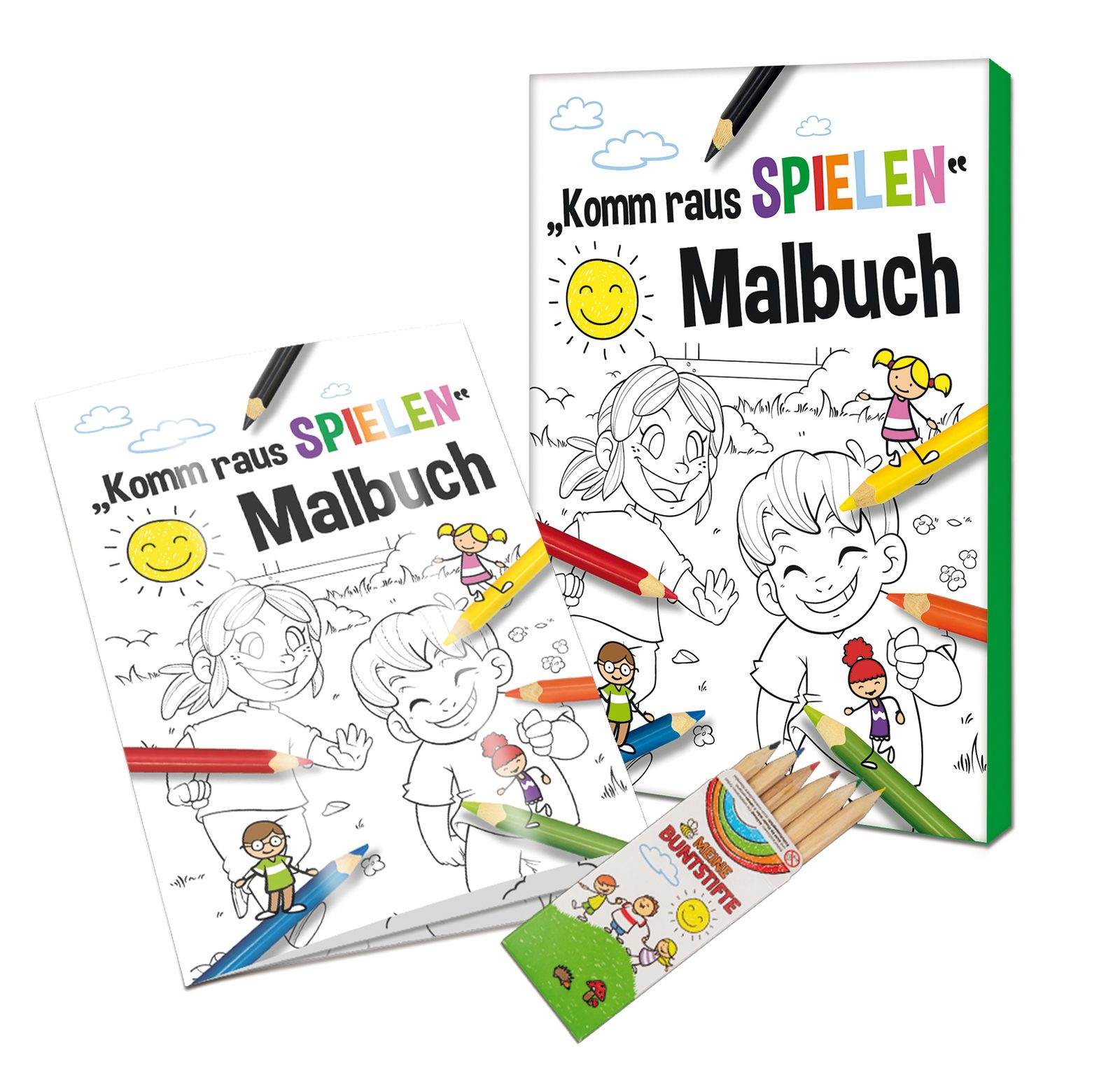 Malbuch / Mal-Set A6 - Komm-raus-spielen