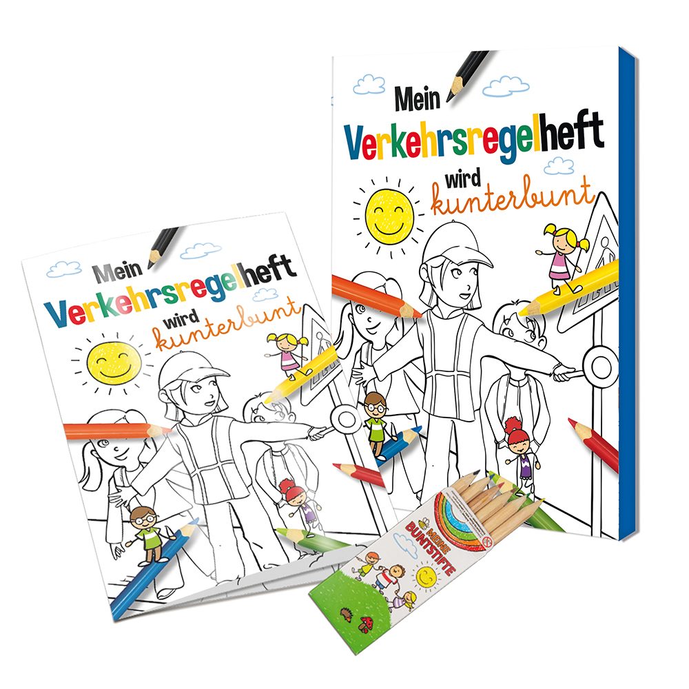 Malbuch / Mal-Set A6 - Verkehr