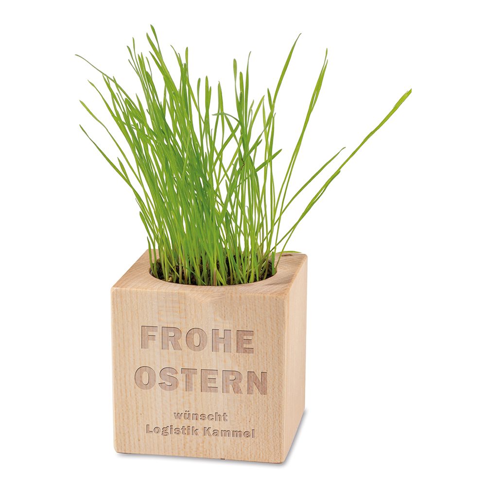 Pflanz-Holz - Standardmotiv - Ostern, 2 Seiten gelasert