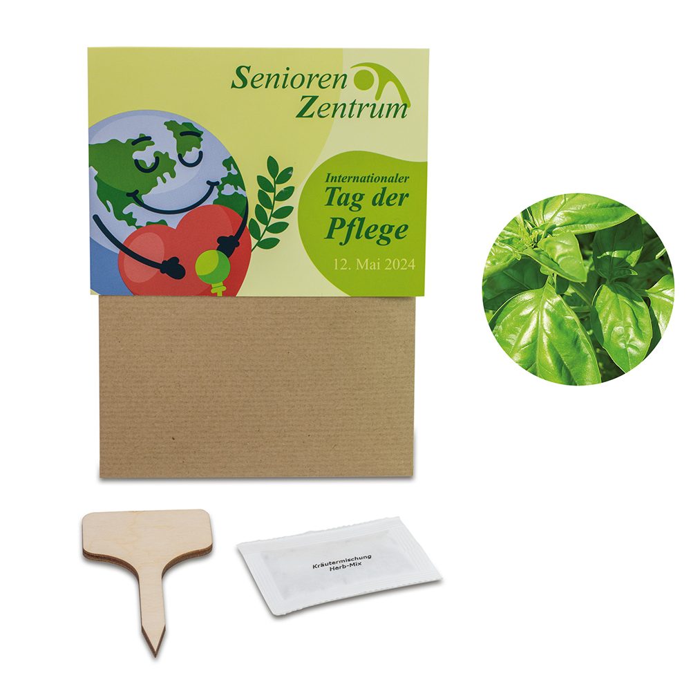 Pflanz-Set, 3er-Set - Basilikum / Gartenkresse / Kräutermischung