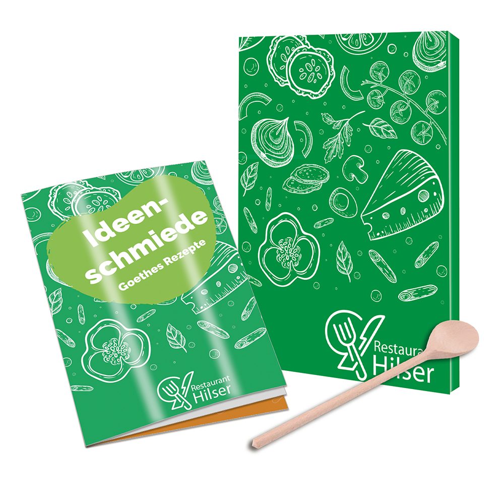 Rezeptbuch-Set "Auf Goethes Spuren", Set - individuell - Digitaldruck 4/0-c (ab 500 Stk.)