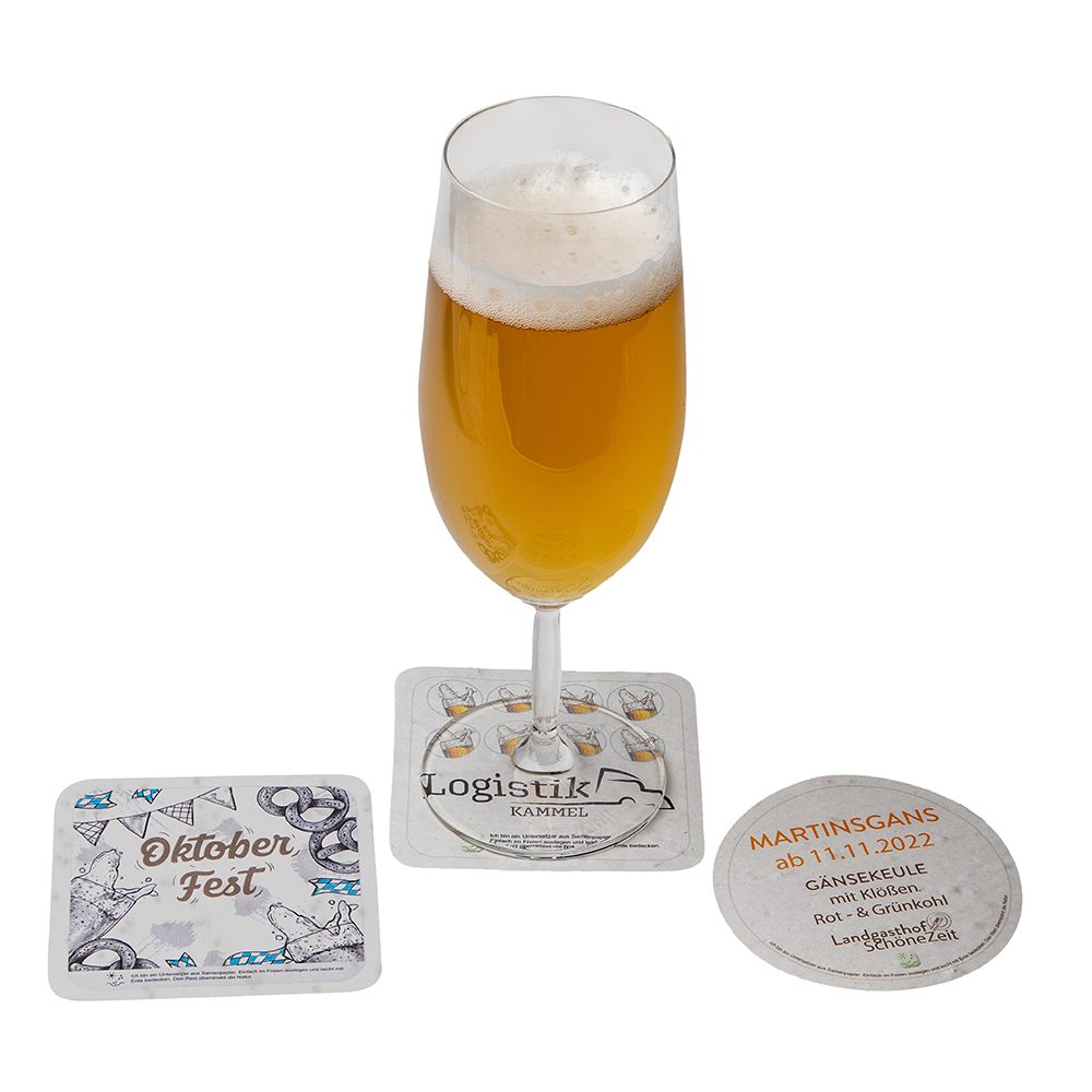 Samenpapier Bierdeckel