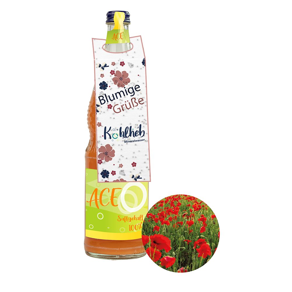 On-Pack Samenpapier, Mohnblume, Druck 4/4-c