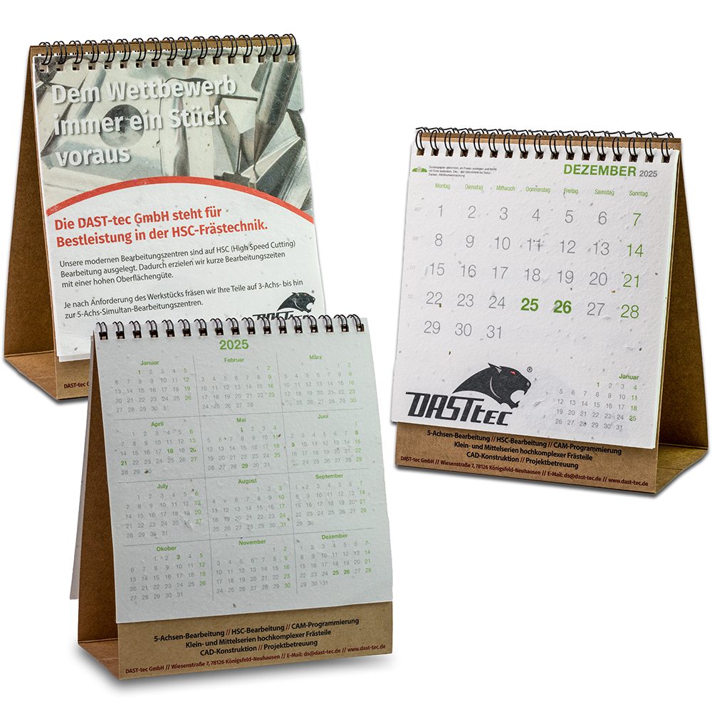 Samenpapier-Tischkalender