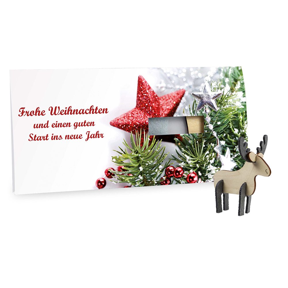 Steckfiguren-Karte Filz, Elch 4/4-c