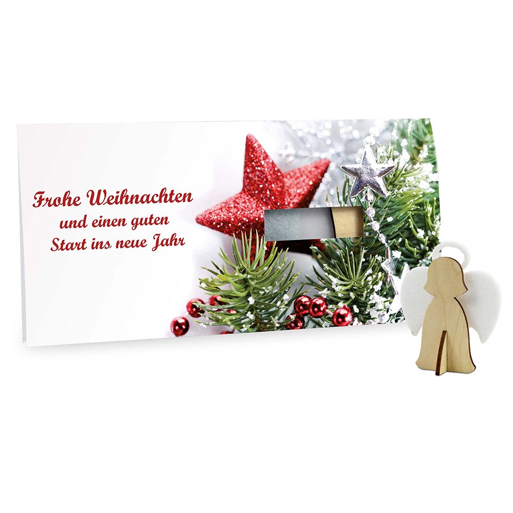 Steckfiguren-Karte Filz, Engel 4/4-c