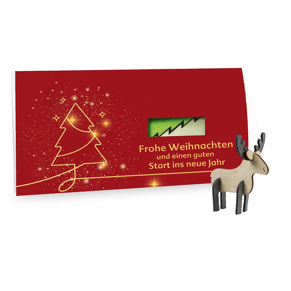 Steckfiguren-Karte Filz - Standardmotiv, Elch