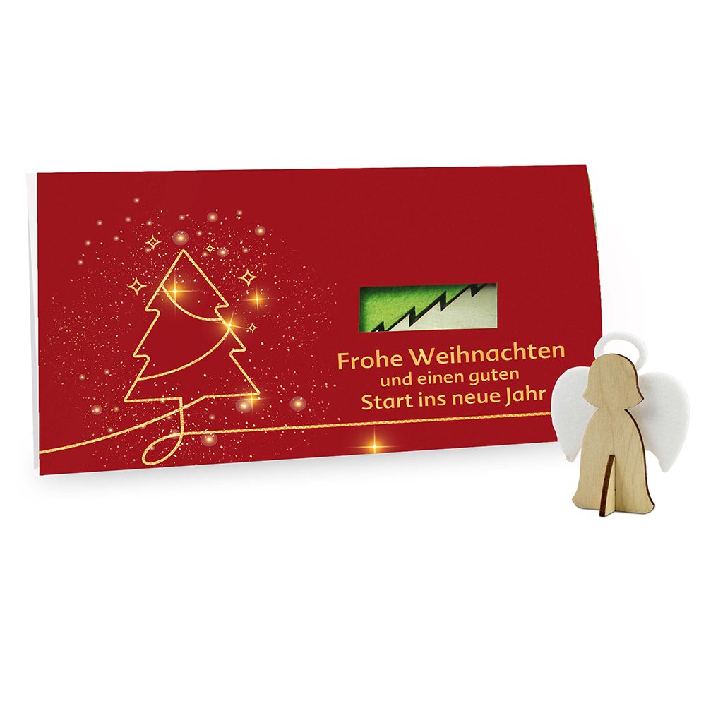Steckfiguren-Karte Filz - Standardmotiv, Engel