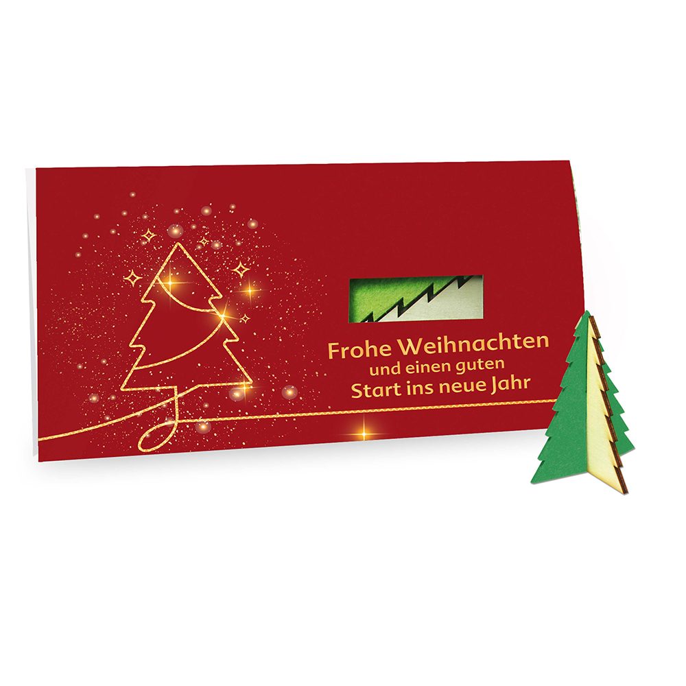 Steckfiguren-Karte Filz - Standardmotiv, Baum