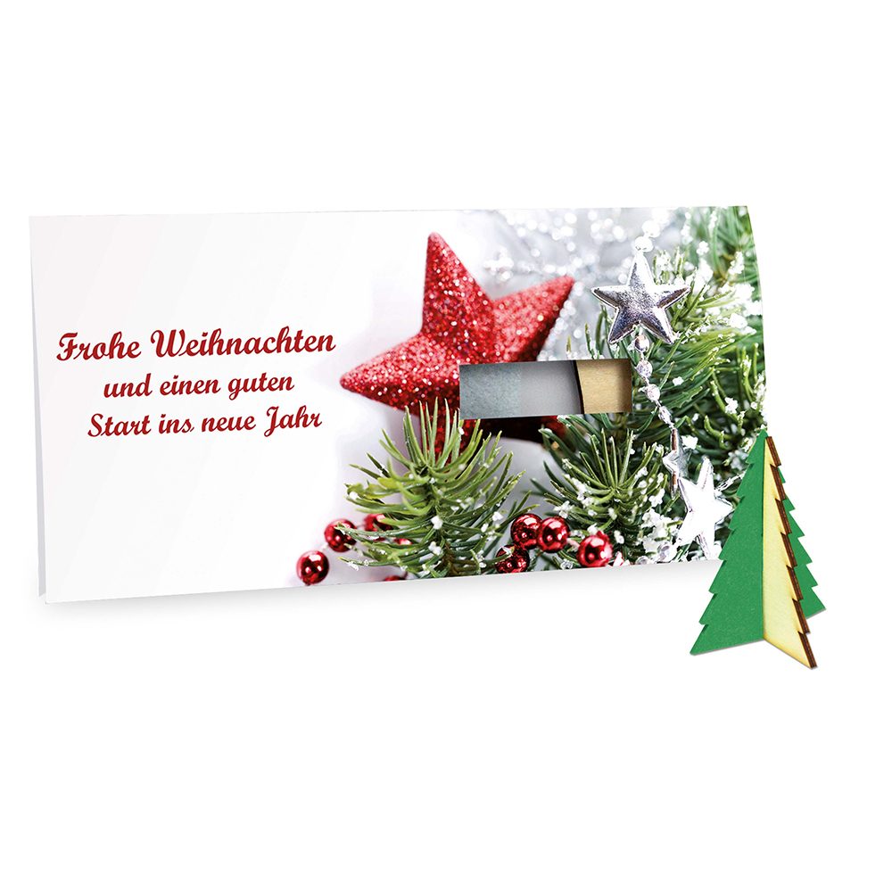 Steckfiguren-Karte Filz, Baum 4/4-c