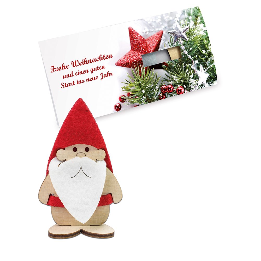 Steckfiguren-Karte Filz, Wichtel 4/4-c
