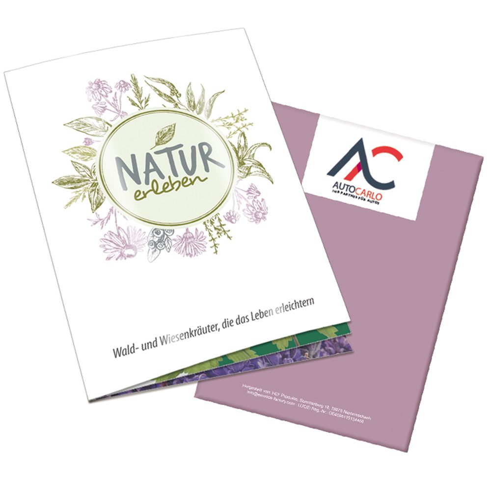 Themen-Set „Natur erleben“, Heft - mit 2-c Logoeindruck